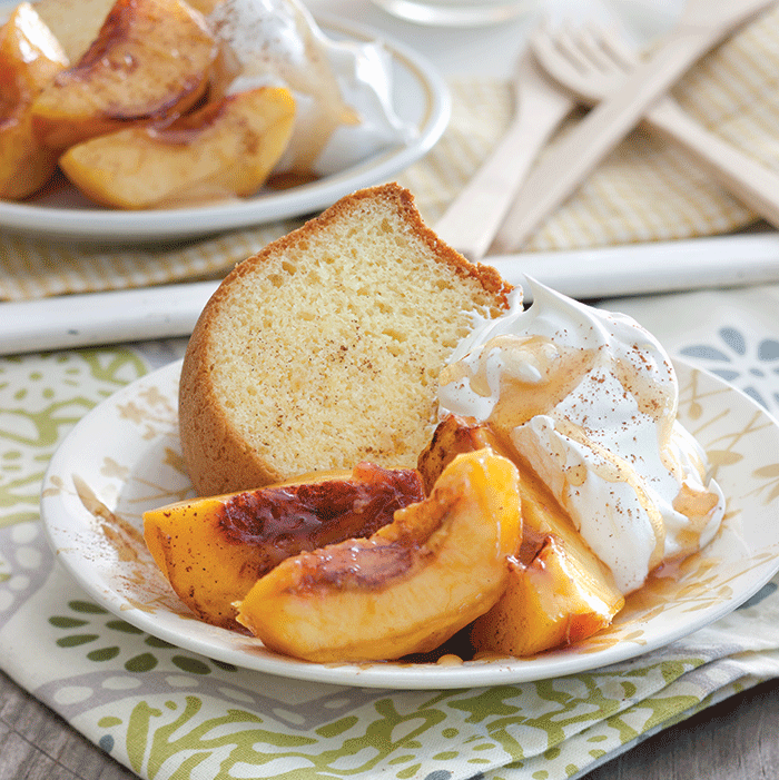 Christy Jordan's Easy Pound Cake with Skillet Peaches ...