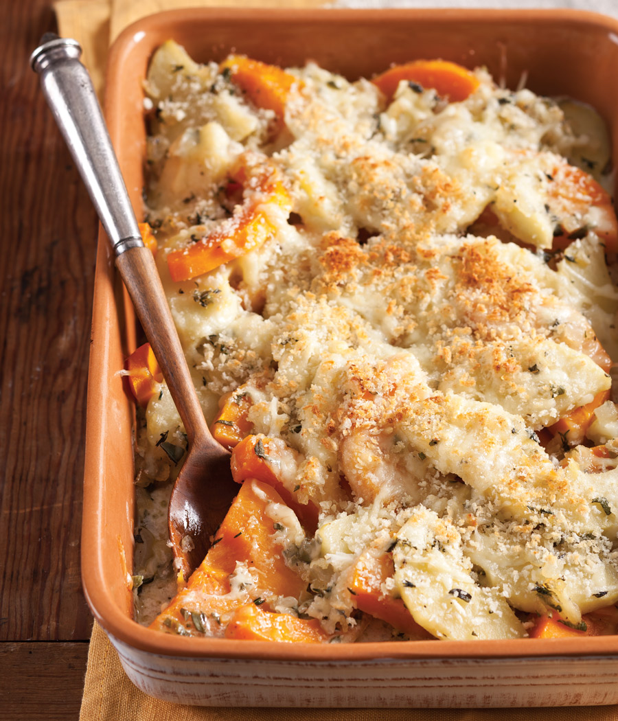 Thanksgiving Side Dishes - Butternut Squash and Apple Gratin