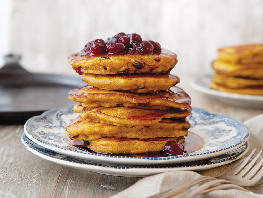 Pumpkin-Cranberry Pancakes