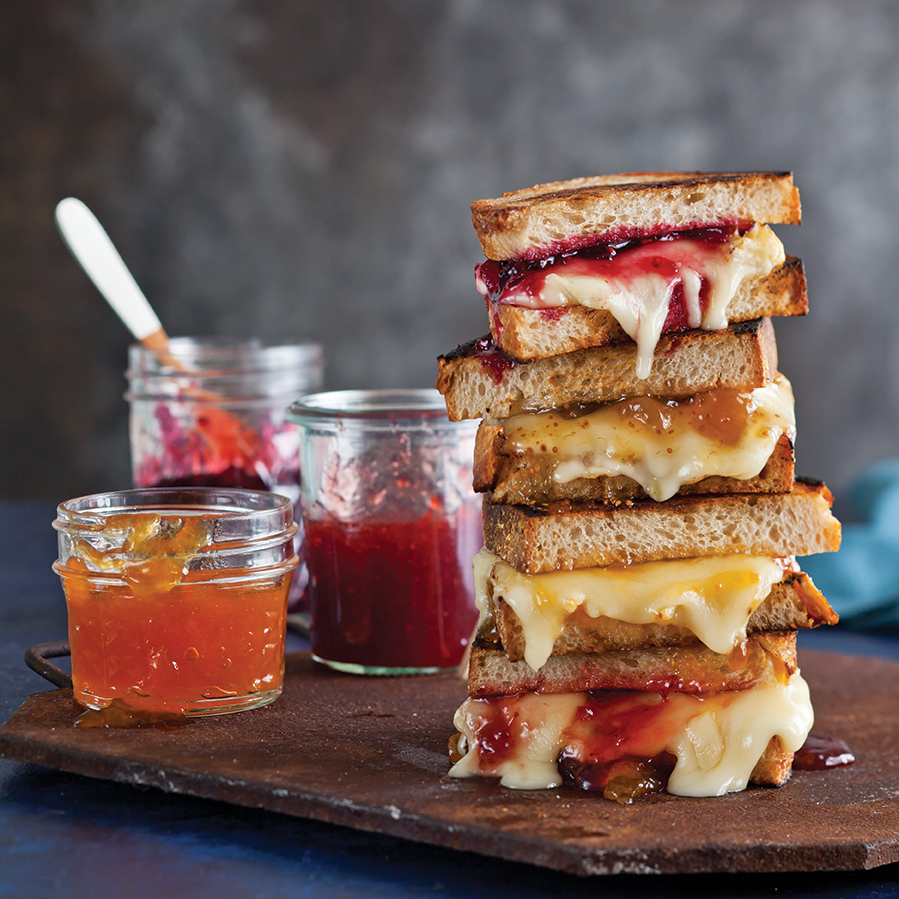 Grilled Cheese with Brie and Preserves