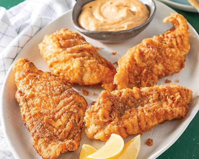 Crispy Fried Red Fish and Spicy Rémoulade