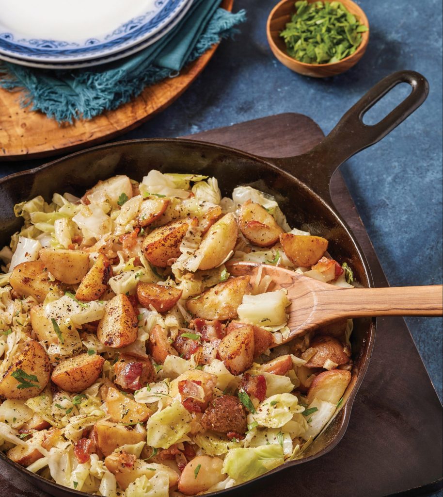 Stir-Fried Cabbage and Bacon