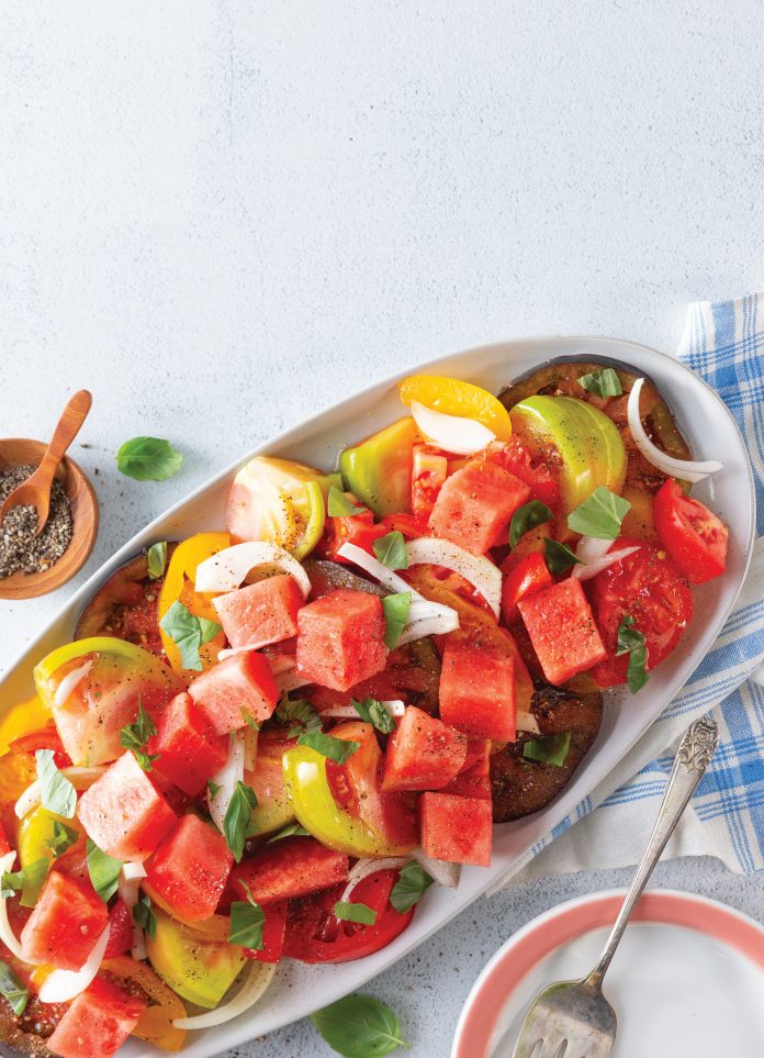 Heirloom Tomato-Watermelon Salad