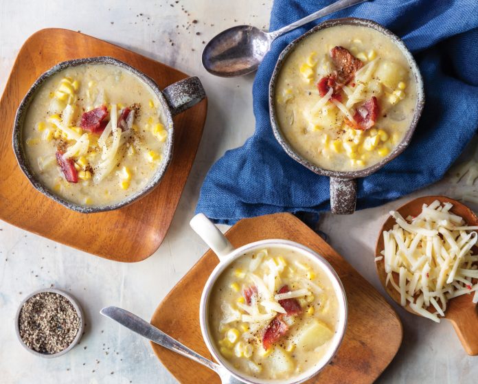 Beer and Bacon Corn Chowder